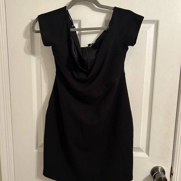 {LULUS} Off the shoulder V Dress - Picture 12 of 16